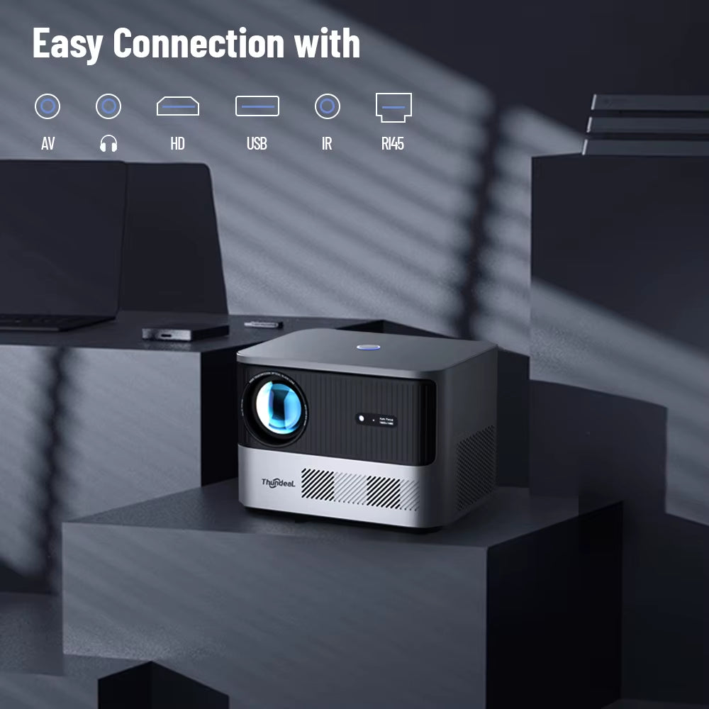 TDA6 Full HD Projector 1080P 2K 4K Video Home Theater Auto Focus 5G Wifi Android Projector TDA6W 3D Portable Proyector